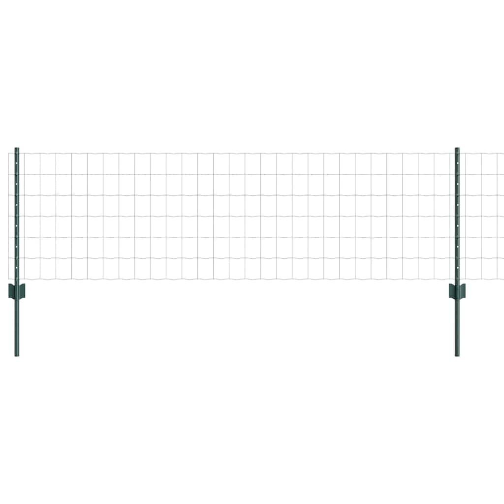 Set di pannelli per recinzione con pali verdi, set moderno per recinzione da giardino e terrazza, pannelli verniciati a polvere, design personalizzabile per composizioni creative all'aperto