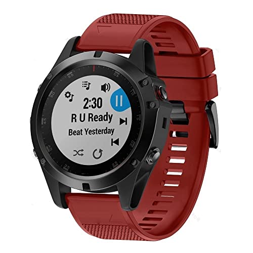 Correa 22mm Garmin Fenix 6 Pro de silicona quick release agate 3