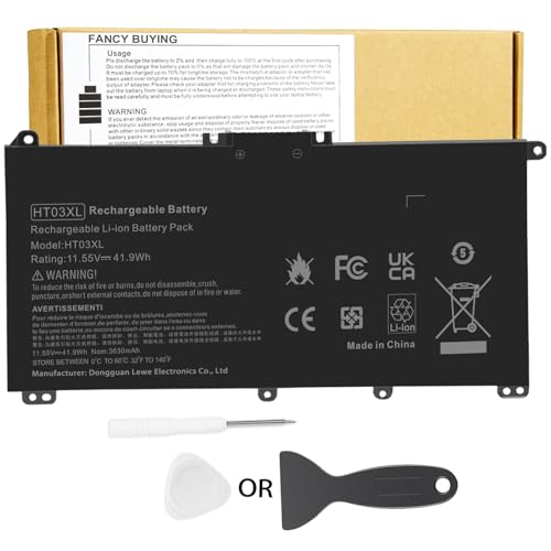 HT03XL L11119-855 Battery for HP Pavilion 14-CE 14-CF 14-DF 14-DQ 14-DK 14M-DH 15-CS 15-DA 15-DB 15-DW 15-DY 17-by 17-CA, 15-DW0033NR 15-CS0053CL 15-DA0014DX HSTNN-DB8R HT03041XL L11421-542 L11421-2C2