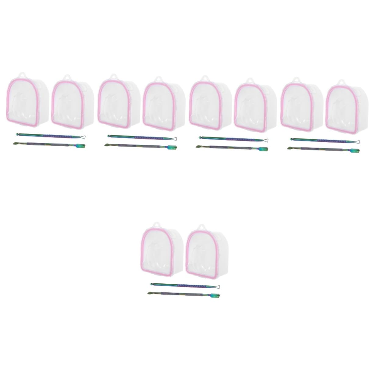 Healeved 5sätze Manikürebowl Mit Teilen Dual-layer Manikürebowl Für Handpflege Und Nagelpflege Für Salon Und Heimgebrauch Inkl Maniküre-werkzeuge