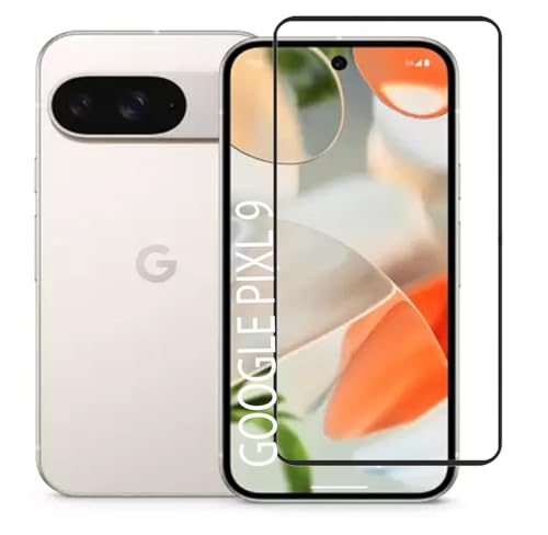 Image of DD SON Edge to Edge Tempered Glass for Google Pixel 9 5G and Google Pixel 9 Pro 5G (6.3 Inch) with Easy Self Installation Kit | Black