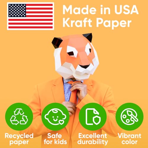 Paclord 24" x 1200" (100 ft) White Kraft Paper (Case of 9 Rolls), 45 lbs Thickness, Made in USA Kraft Paper for School, Arts & Crafts, Gift Wrapping, Packing for Moving