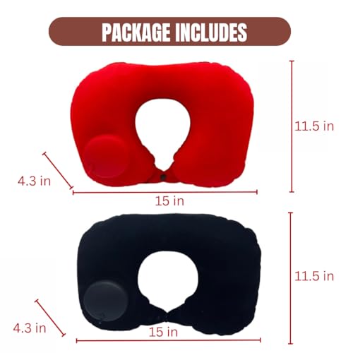 Almohada inflable PVC tamaño bolsillo para viaje miniatura 3