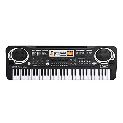 JTLB Clavier électronique de Musique numérique 61 Touches Piano électrique Multifonctionnel pour étudiant avec Fonction Micro Instrument de Musique - Les Beatles, Paul McCartney, John Lennon, RIngo Starr, George Harrison JTLB Clavier électronique de Musique numérique 61 Touches Piano électrique Multifonctionnel pour étudiant avec Fonction Micro Instrument de Musique – Image 3