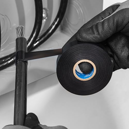 Image of Ideal Industries INC. 46-88 Black 8.5 Mil UL Listed 3 /4 in. Wire Armour Heavy Vinyl Professional Electrical Tape