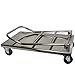 Vollum Folding Platform Trolley All Stainless Steel, 20.5 Inch x 32 Inch