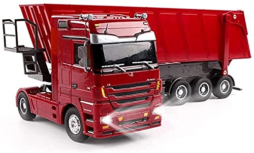 WANIYA1 Télécommande Voiture Camion Ingénierie Tracteur Grand RC À Plat Semi-remorque Lumières Détachables Chargeur Sonore Hors Route Monster Truck 2.4Ghz Électrique RC Camion Jouet Pour Adultes Et Ga Cover