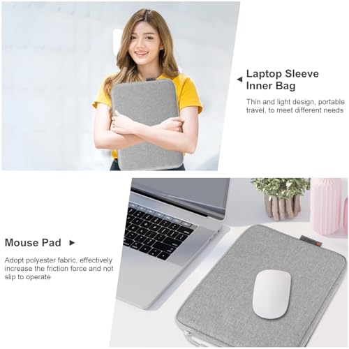 Funda para PC de 15/16 pulgadas azul oscuro con forro interior anticaídas 4