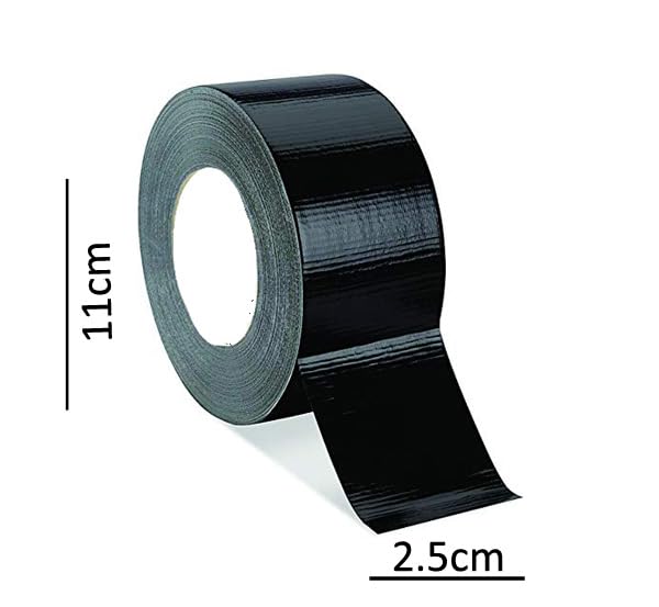Eternals Book Binding/Duct Tape Black 25Mtr.