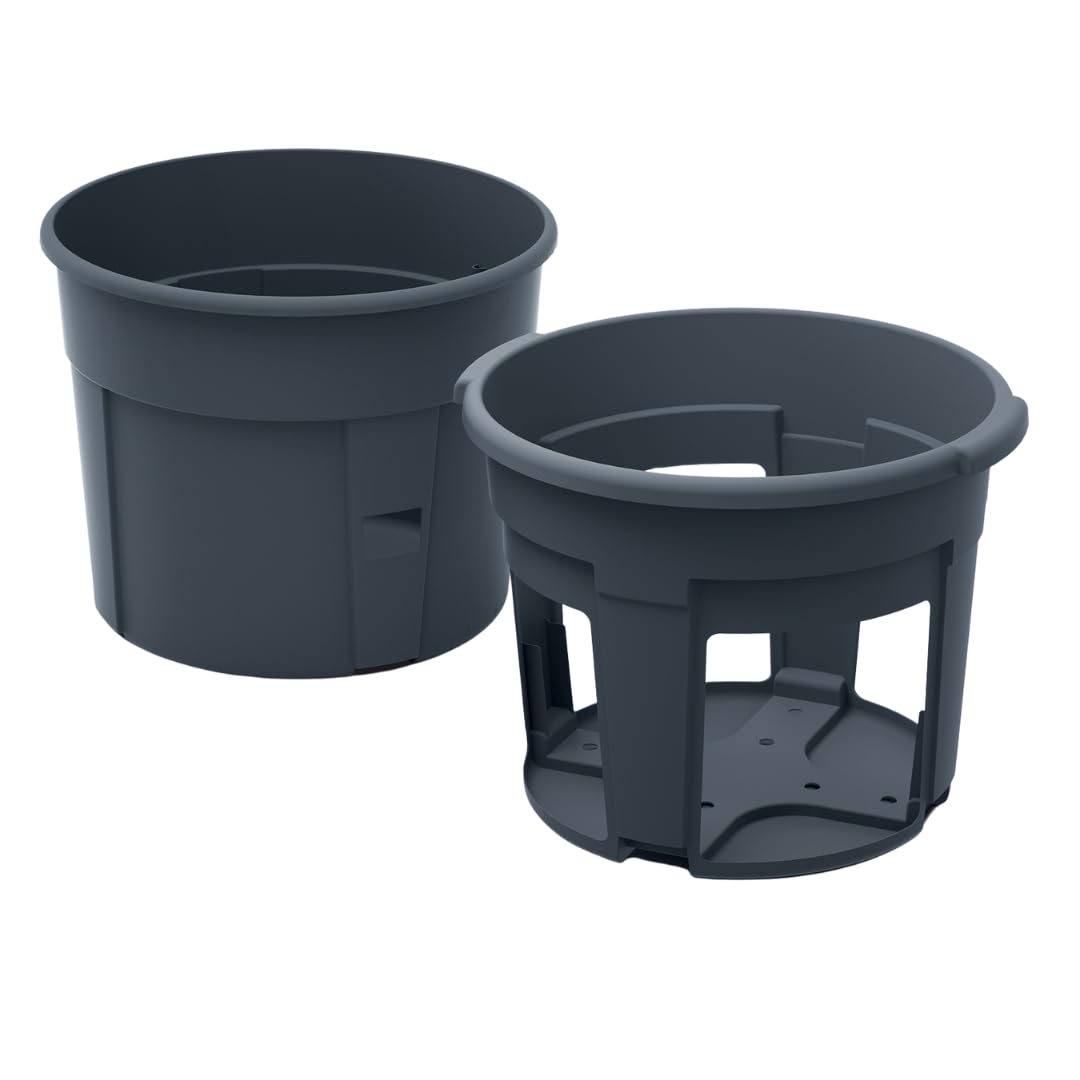 4er Set Blumentopf Kartoffel-Pflanztopf Potato Topf 12 L Kartoffel-Anzuchttopf Gemüse Kartoffeln Pflanzkübel Pflanztopf Höhe 23,7 cm (4 Stück, ⌀ 30 cm)