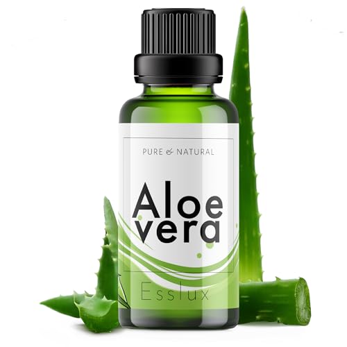 Image of Esslux Aloe Vera Essential Oil - 100% Pure Natural Aloe Oil for Skin, Hair & Diffuser | Soothing & Hydrating Formula for Nourishment & Wellness - Ideal for DIY, Soap & Candle Making - 30 ML
