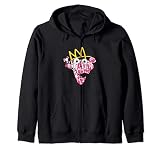 Arte de graffiti de pantera rosa con corona Sudadera con Capucha