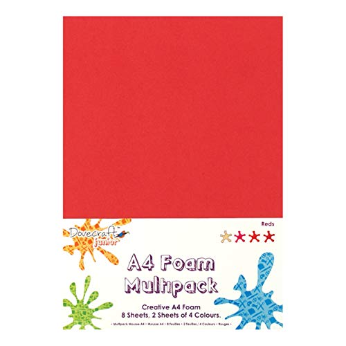 Dovecraft DCFM007-Papel para Manualidades, Color Rojo, Multicolor, talla única Cover