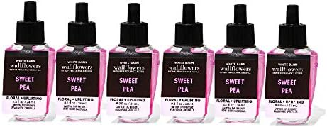 Bath and Body Works - Paquete de 6, recambio de fragancia de flores de guisante dulce (0.8 fl oz / 0.8 fl oz)