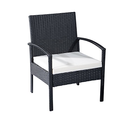 EBS® Polyrattan Gartenmöbel Set Gartengarnitur Sitzgruppe Lounge 1 Tisch 1 Kleines Sofa 2 Stühle – Bild 7