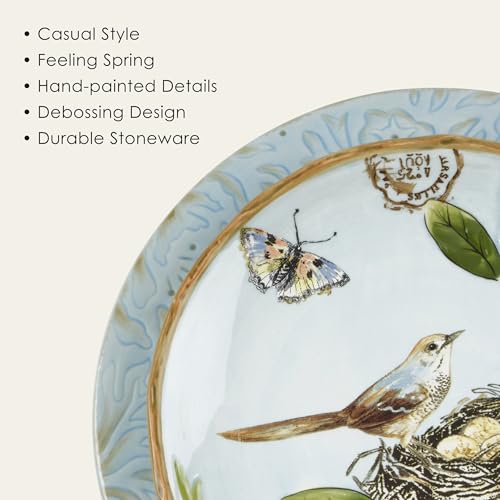 Fitz-and-Floyd-Toulouse-Blue-12-Piece-Dinnerware-Set-Service-for-4 Fitz and Floyd Toulouse Blue 12 Piece Dinnerware Set Service for 4