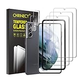 3 Stück Schutzfolie für Samsung Galaxy S21 Schutzfolie + 2 Stück Kamera Displayschutzfolie mit Professioneller Positionierungshilfe, 9H Härte, Anti-Kratz, HD-Klar, Anti-Öl