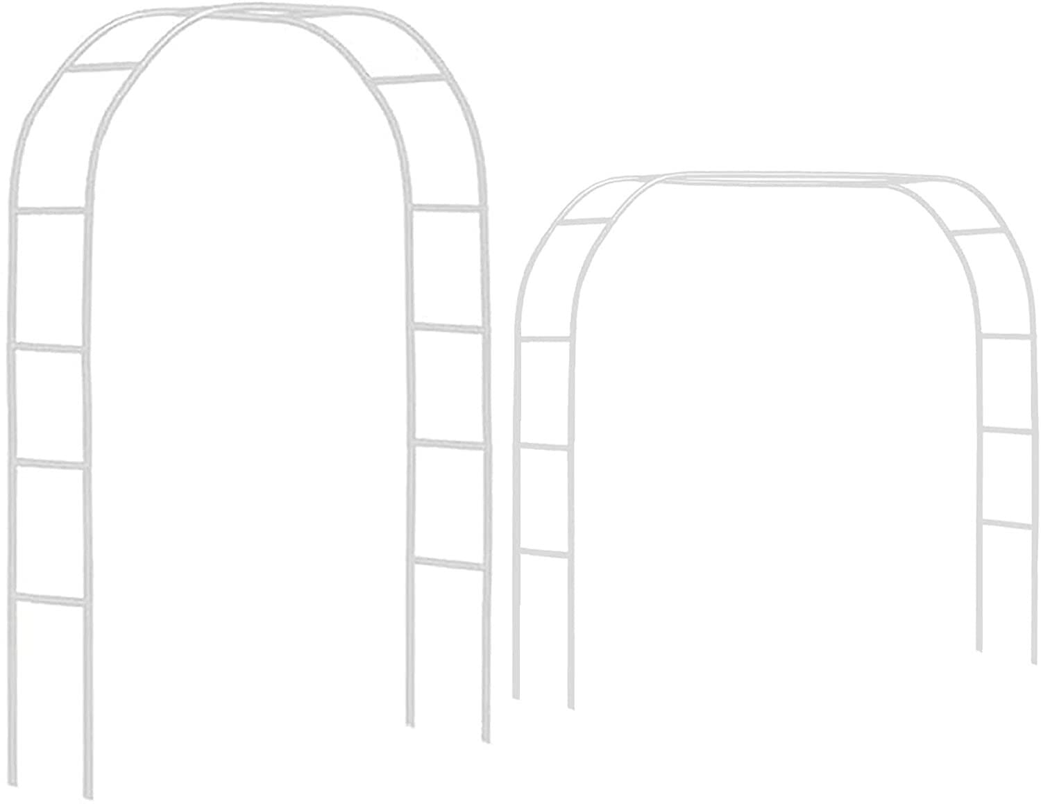 Arche de jardin pour mariage et décoration de terrasse ombragée blanche