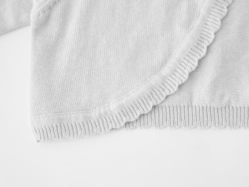 Image of Girls Bolero Cardigan Sweater Toddler Kids Long Sleeve Button Knit Shrug Cropped Cover Up Jacket Tops