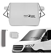 FrostGuard Fleet All Season Windshield Cover for Delivery Vans, Standard Size, 10 Pack - Mirror C...