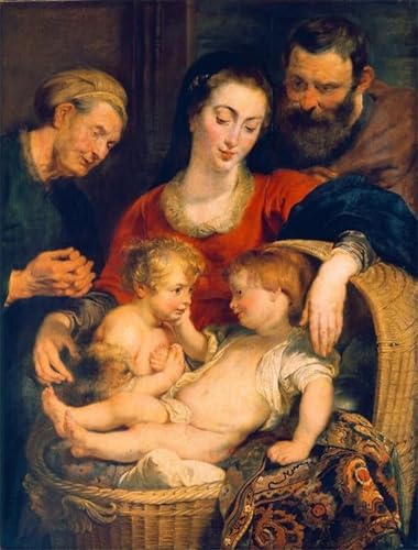 Affiche toile la Sainte Famille Rubens pour decoracion mural de salon