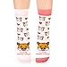 Petsy Lustige Socken für Damen und Herren - Baumwolle Bunt Motivsocken mit Spruch - Perfekt Verrückte Geschenke Mehrfarbig,I Love Hamsters,39-42