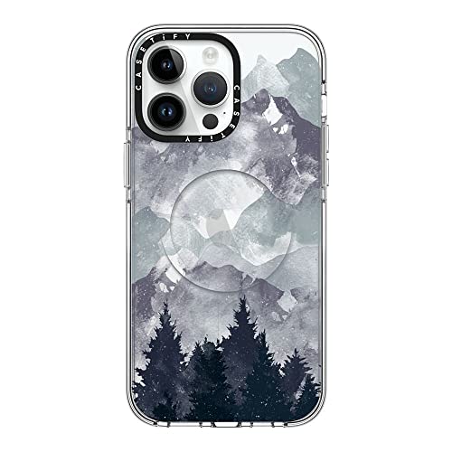Coque transparente pour iPhone 14 Pro Max de qualité militaire CASETiFY Winter Tale