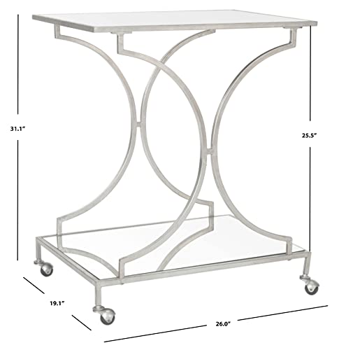 Safavieh Home Collection Ignatius Silver Bar Cart #TOP4