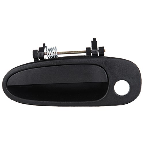 OCPTY Door Handle Exterior Front Driver Left Side Replacement fit 1993-1997 for Geo Prizm for Corolla Outside Door Handle Black