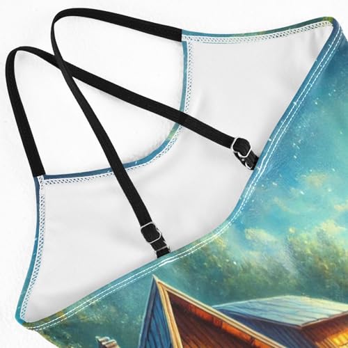 Lake Moonlight Farmhouse Swimsuit for Girls Bathing Suit Swimwear Summer Beach One Piece Swimsuits4