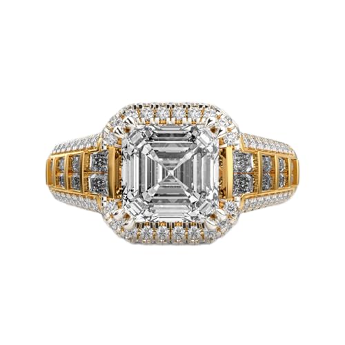 Bague éternité moissanite homme en argent 925 et plaqué or luxe fait main