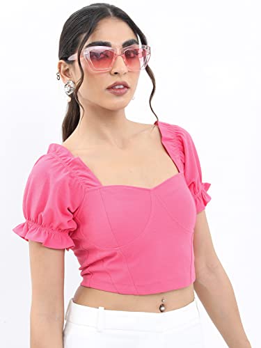 Image of KETCH Women Polyester Regular Fit Short Sleeve Tops