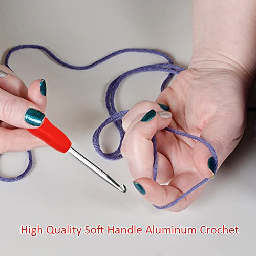 image for SHWAKK Crochet Hook, 4.5 mm Ergonomic Crochet Hook, Crochet Needles fo
