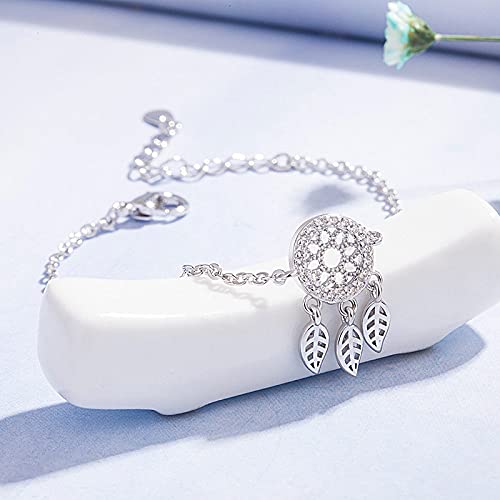 Pulsera atrapasueños de plata estilo vintage para lucir con amigas 3