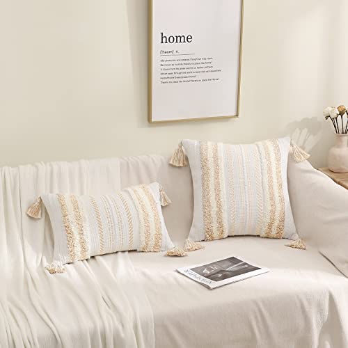 Housse de coussin pour l'été style bohème chic pour canapé et sofa - 7