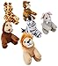 Baker Ross Peluches Animaux de la Jungle Parfaites à Glisser dans Les Pochettes-Surprises et à Câliner (Lot de 6)