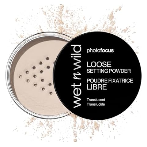 Wet n Wild Photo Focus Loose Setting Powder, Silky Weightless Setting Powder to Set, Mattify, Absorb Oil and Bake, Soft-Focus Effect, Translucent Shade