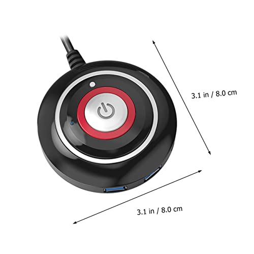 Botón de reinicio USB para PC Veemoon de escritorio con cable extensible de ABS 4