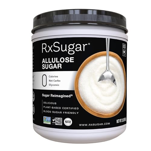 RxSugar Delicious Plant-Based Crystal Sugar, Allulose, 32 oz