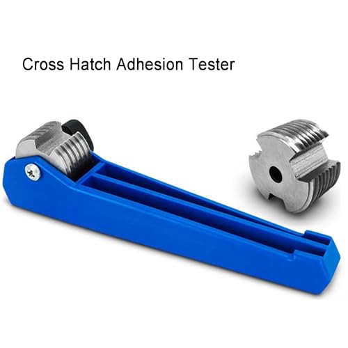 Probador de adherencia de escotilla cruzada, tijeras de película de pintura con cuchillas y 6 dientes, kit de comprobador de corte cruzado con caja de plástico para laboratorio