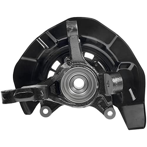 Detroit Axle - Awd Front Steering Knuckles & Wheel Hub Bearings Replacement For 2004 2005 2006 2007 Toyota Highlander - 2Pc Set #TOP3