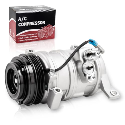 AC Compressor Compatible with 2001-2013 Silverado 1500 2001-2014 Tahoe 2001-2014 Suburban 1500 2001-2013 Sierra 1500 2001-2014 Yukon Replace 10364873 15068853 15068854 15081861 15100337 15100338