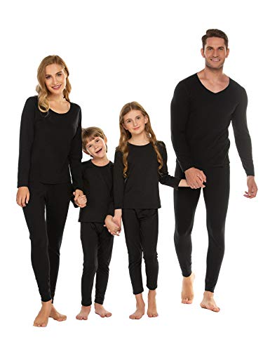 luxilooks Thermal Long Underwear Set Breathing Base Layer Long John Pajama for Boy