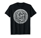 Nordic Dragon Mythical Viking Runes Tribal Celtic Dragon T-Shirt