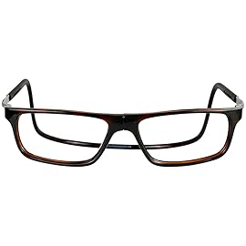 Clic Magnetic Reading Glasses for Men or Women, Computer Readers, Executive XL (XL-XXL, Tortoise, 3.00 Magnification)