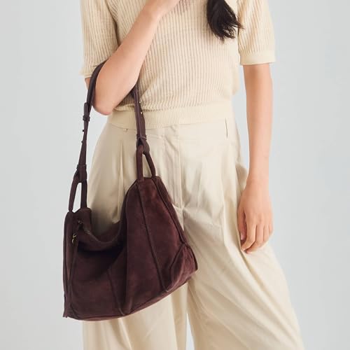 Image of The Sak Los Feliz Hobo Purse - Premium Large Leather Women's Handbag for Everyday & Travel - Durable Purse With Zipper Pocket