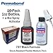Permabond 737 (1oz Bottle) Instant Adhesive-Black Magic Gel-Toughened & Flexible Temp-Resistant-Gap Filling