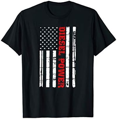 Diesel Power Flag Truck Turbo Brothers Mechanic Rig Trucker T-Shirt