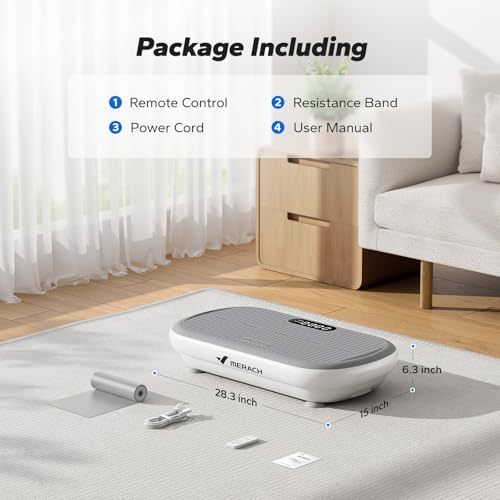 Merach CV40 Curved Vibration Plate Exercise Machine with 440lbs Capacity - image 8