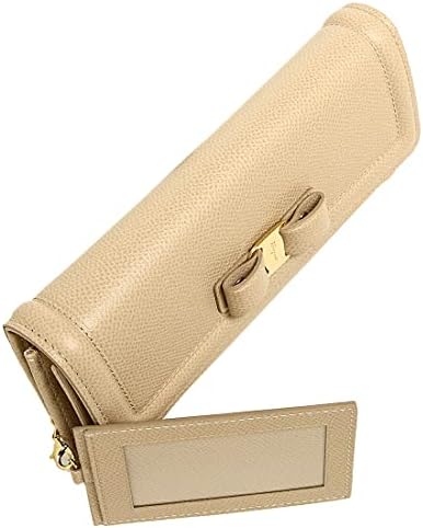 FERRAGAMO/SalvatoreFerragamo(サルバトーレフェラガモ) 長財布 ヴァラ ベージュ L字ファスナー/リボン レザー FERRAGAMO（フェラガモ） 財布 レディース 長財布 ヴァラリボン 2